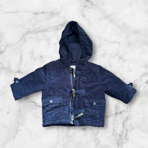 GYMBOREE • Corduroy fleeced lined toggle coat